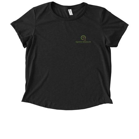 Quinn Wildlife Sanctuary, a Space Black Allmade Eco Triblend Women?s Scoop Neck Tee