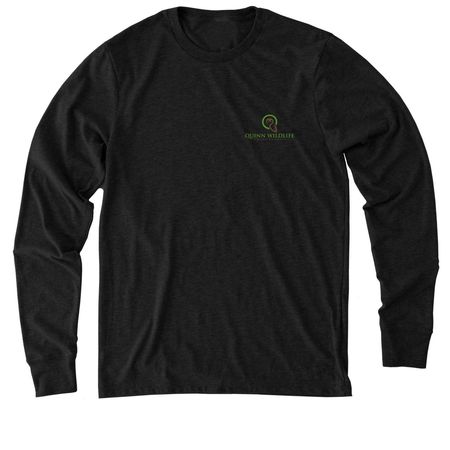 Quinn Wildlife Sanctuary, a Space Black Allmade Eco Triblend Long Sleeve Tee