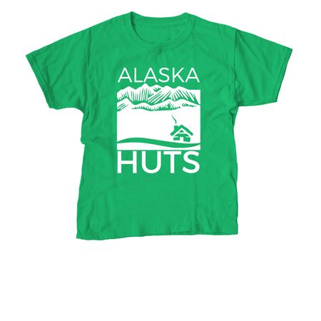 Alaska Huts Shirts, a Irish Green Youth Unisex Tee