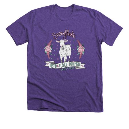 Snowflake, a Heather Team Purple Premium Unisex Tee