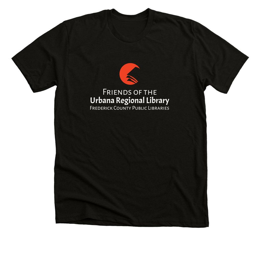 Friends of the Urbana Regional Library (FURL), a Solid Black Blend Premium Unisex Tee