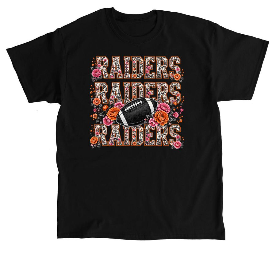 Floral Raiders, a Black Classic Unisex Tee