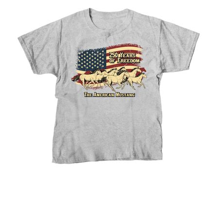 250 Years of Freedom (Dark Colors), a Sport Grey Youth Unisex Tee