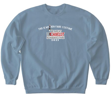 This is my Ren Faire Costume, a Stone Blue Softstyle Crewneck Sweatshirt