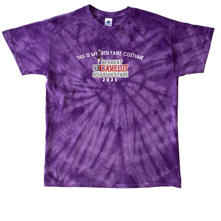 This is my Ren Faire Costume, a Purple Classic Tie Dye Tee