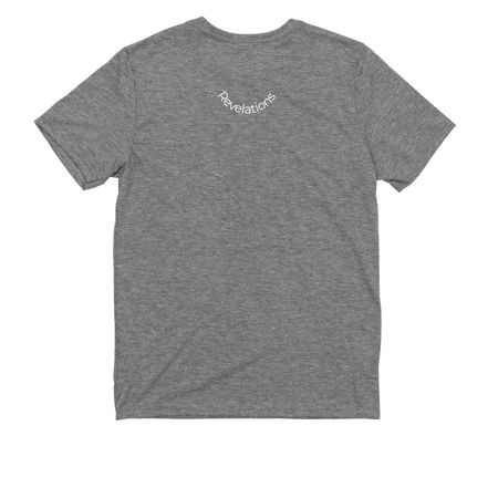 Jesus Revelations AI, a Aluminum Grey Allmade Youth Eco Triblend Tee (back-view)