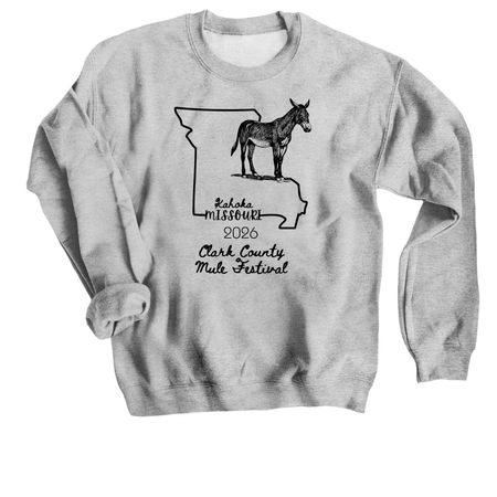 Myrtle Mae, a Sport Grey Crewneck Sweatshirt