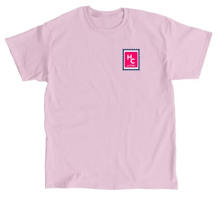 Postcard - Her Campus at TCNJ, a Light Pink Classic Unisex Tee