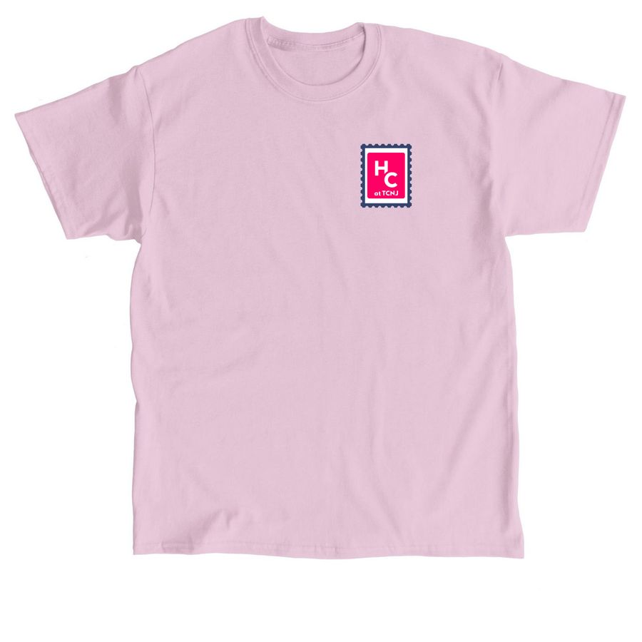 Postcard - Her Campus at TCNJ, a Light Pink Classic Unisex Tee