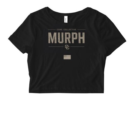 MURPH, a Black Women's Fitted Cropped Tee