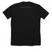 Peace., a Solid Black Blend Premium Unisex Tee (back-view)