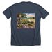 Beach Art Center IRB, a Heather Midnight Navy Premium Unisex Tee (back-view)