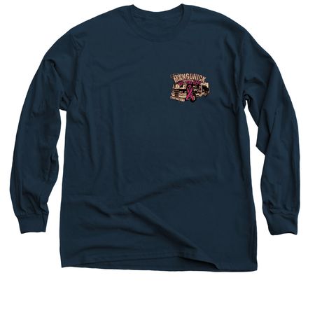 Breast Cancer T-shirt, a Navy Classic Long Sleeve Tee