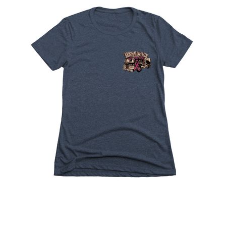 Breast Cancer T-shirt, a Midnight Navy Women's Slim Fit Tee