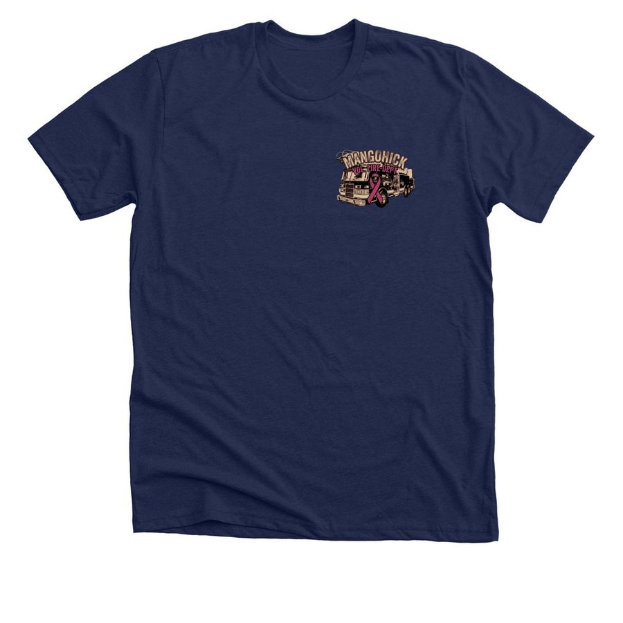 Breast Cancer T-shirt, a Solid Navy Blend Premium Unisex Tee