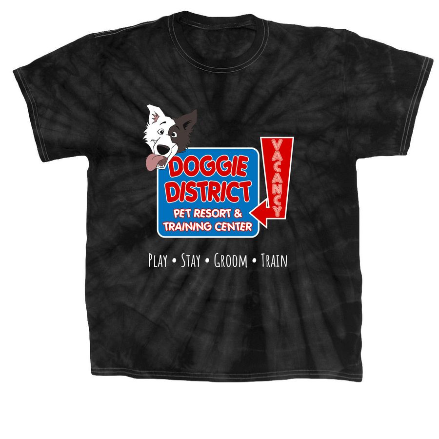 Doggie District Mantra, a Black Classic Tie Dye Tee
