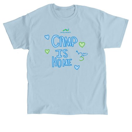 Camp is Home, a Light Blue Classic Unisex Tee
