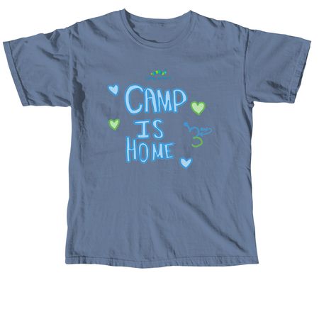 Camp is Home, a Blue Jean Comfort Colors Unisex Tee