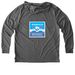 IDTC Pullover Hoodie, a Aluminum Grey Allmade Eco Triblend Hoodie Tee (back-view)