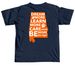 Iron Bowl - War Eagle, a True Navy Comfort Colors Unisex Tee (back-view)
