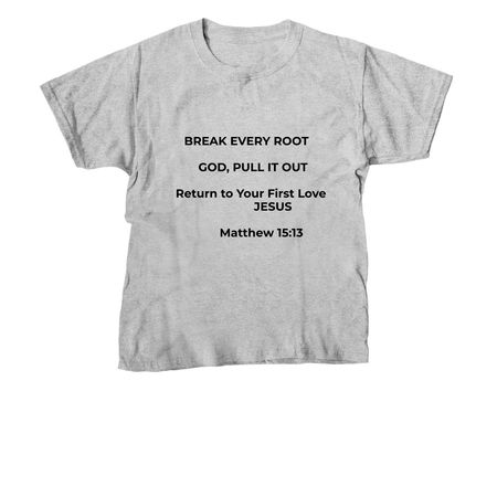 Matthew 15:13, a Sport Grey Youth Unisex Tee