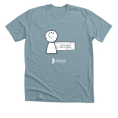 Brain Lagging....&nbsp; Classic T, a Heather Blue Lagoon Premium Unisex Tee