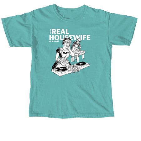 Housewife Ellen, a Seafoam Comfort Colors Unisex Tee