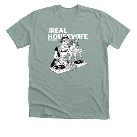 Housewife Ellen, a Heather Sage Premium Unisex Tee