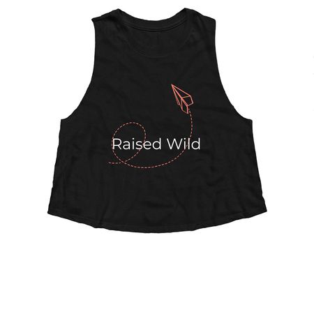 Be You ??, a Solid Black Blend Women?s Cropped Racerback Tank