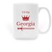 Team Georgia Mug, a White Large Coffee Mug