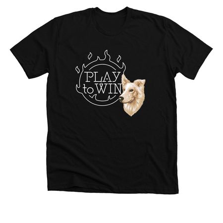 Play To Finn Logo, a Solid Black Blend Premium Unisex Tee