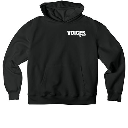 Voices of Hope - BLACK, a Vintage Black Premium Heavyweight Pullover Hoodie