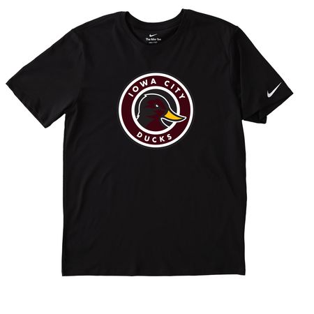 Ducks Nike Collection, a Black Nike Dri-FIT Jersey Blend Performance Tee
