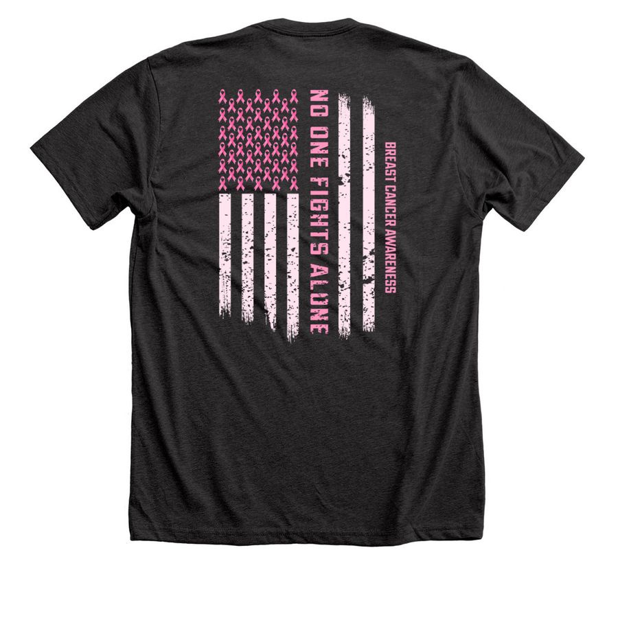 #KrystalStrong?, a Dark Grey Heather Premium Unisex Tee (back-view)