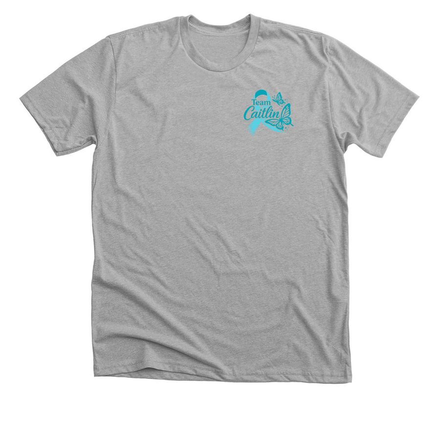 Spreading Ovarian Cancer Awareness&nbsp;, a Athletic Heather Premium Unisex Tee