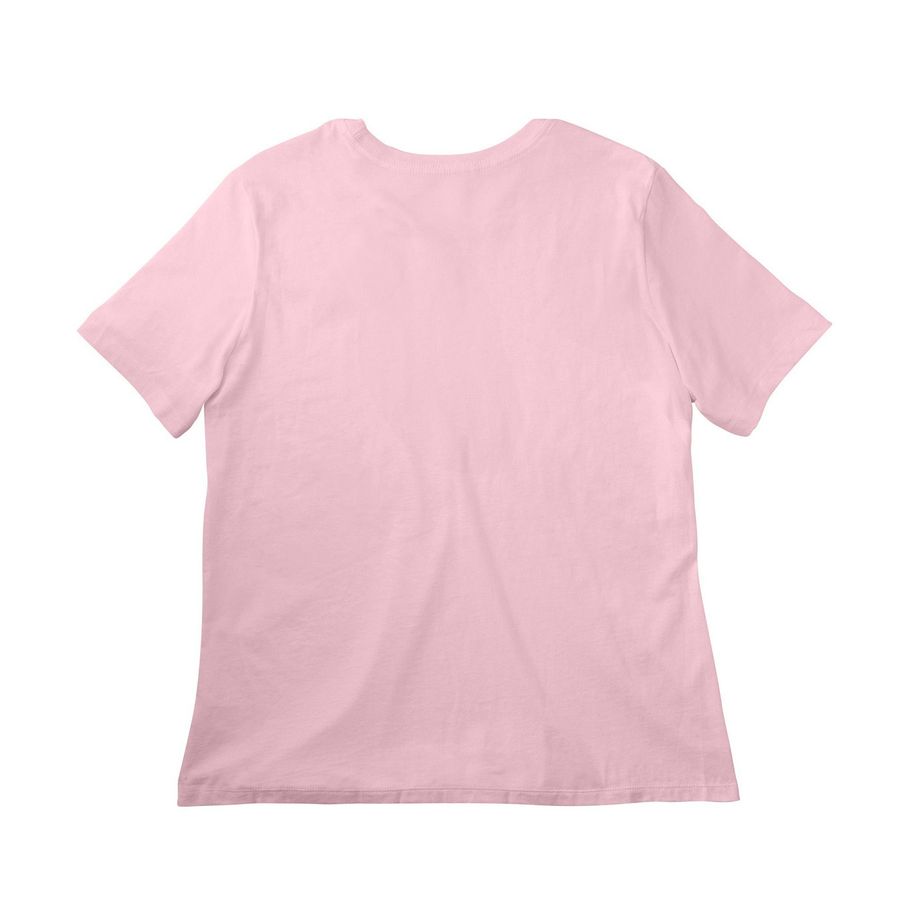 Born to Smash, a Pink Women?s Relaxed Cotton Tee (back-view)