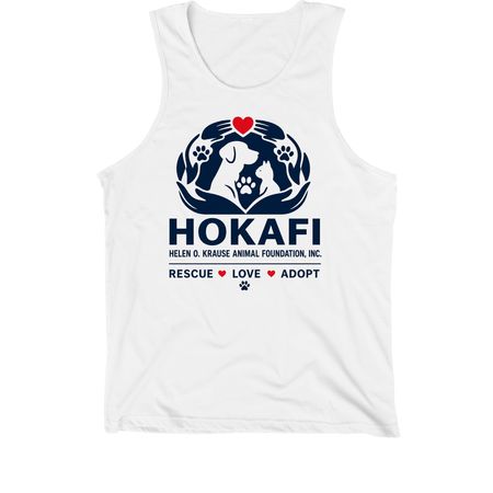 HOKAFI GEAR, a White Premium Cotton Tank