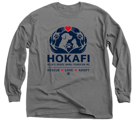 HOKAFI GEAR, a Charcoal Classic Long Sleeve Tee