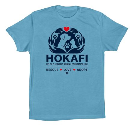 HOKAFI GEAR, a Ocean Blue Premium Cotton Tee