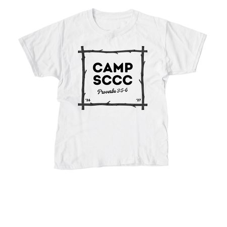 Tie Dye - Kids Camp SCCC, a White Youth Unisex Tee