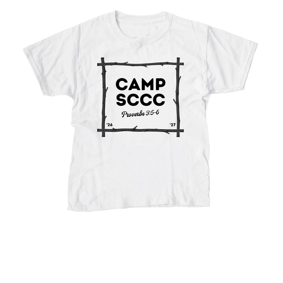 Tie Dye - Kids Camp SCCC, a White Youth Unisex Tee