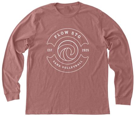 Flow STG Essentials, a Heather Mauve Premium Long Sleeve Tee