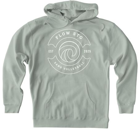 Flow STG Essentials, a Dusty Sage Heavyweight Pullover Hoodie
