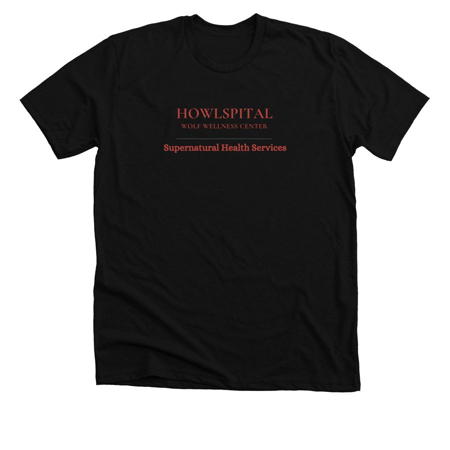 Who What Werewolf, a Solid Black Blend Premium Unisex Tee