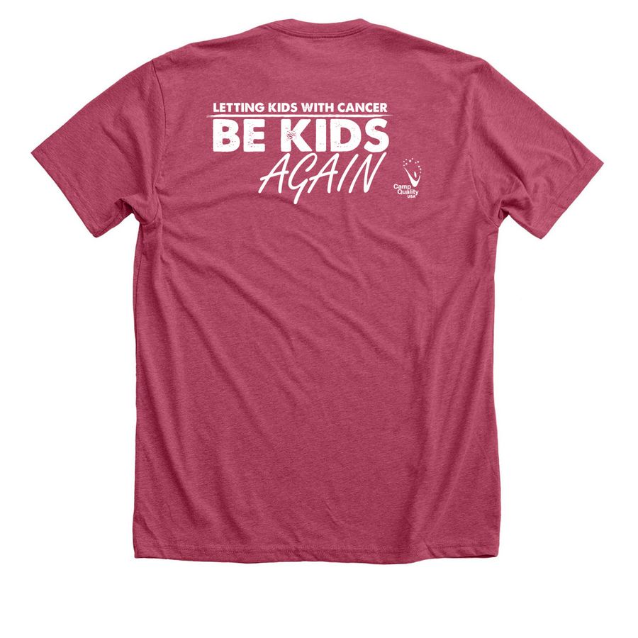 CQUSA - Support Squad, a Heather Raspberry Premium Unisex Tee (back-view)