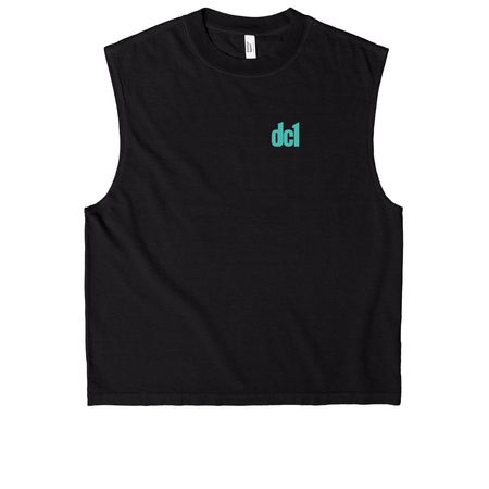 dc1 comp shirts, a True Black Heavyweight Garment Dye Muscle Tee