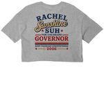 LE Made in '76 150th Anniversary Tee, a Athletic Heather Women?s Cropped Cotton Tee (back-view)
