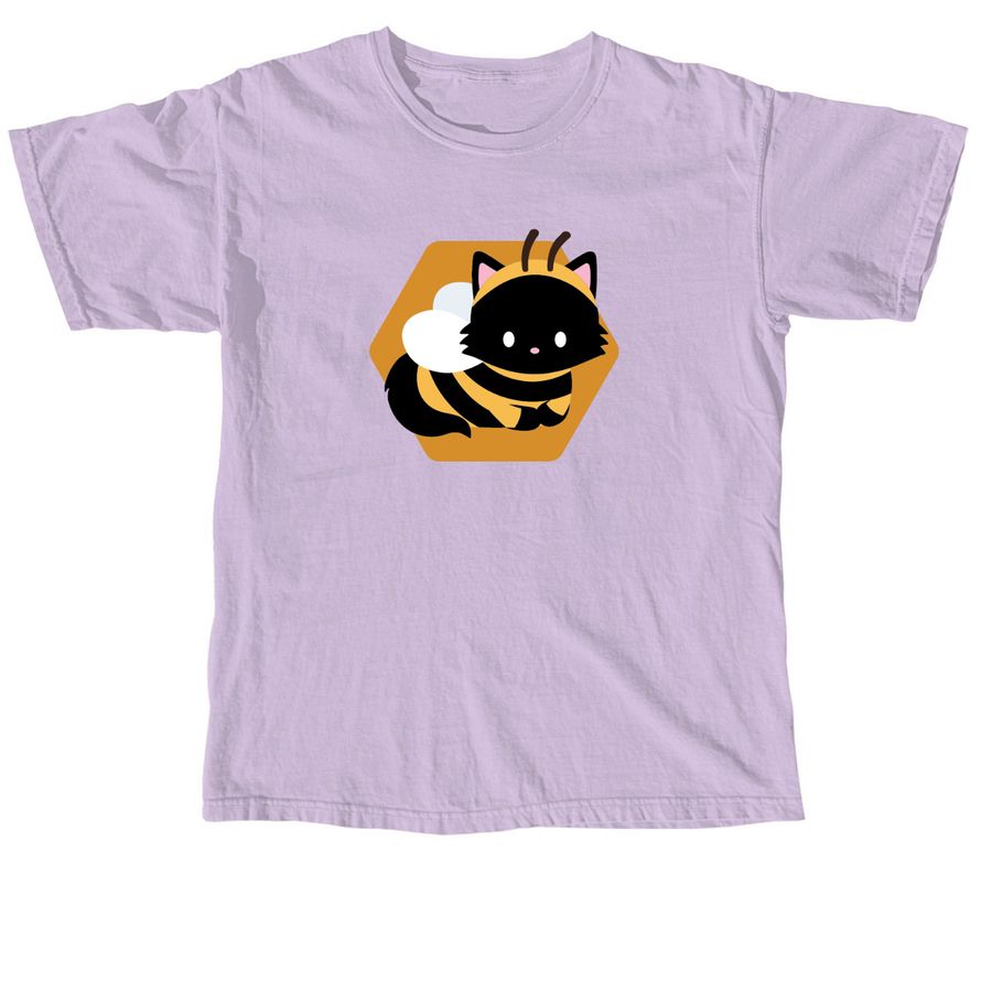 Bee Cat, a Orchid Comfort Colors Unisex Tee