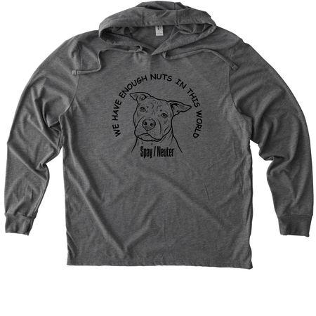Spay and Neuter, a Aluminum Grey Allmade Eco Triblend Hoodie Tee