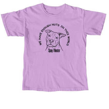 Spay and Neuter, a Neon Violet Comfort Colors Unisex Tee
